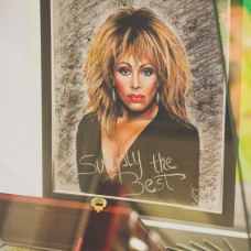 Tina Turner portret s pasteli