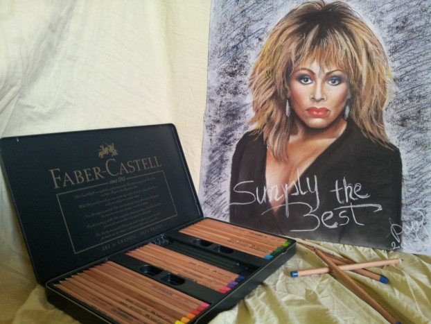 Tina Turner portret s pasteli - 