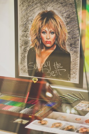 Tina Turner portret s pasteli - 