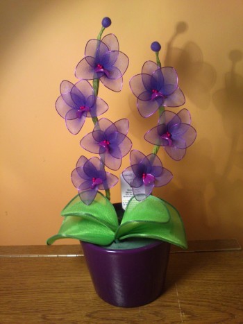 Orhideja iz najlonk - 