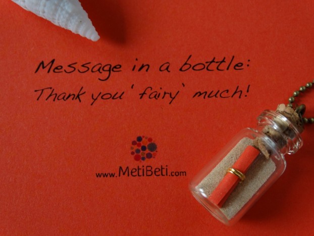 Stekleničke s sporočili MetiBeti - 