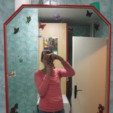 poslikano ogledalo za kopalnico
