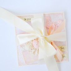 Poročno darilo -  poročna čestitka z žepkom za denar in mini album po naročilu
