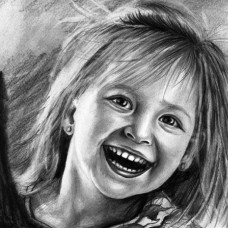 Portret deklice s svinčnikom