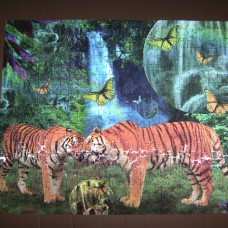 3D  puzzli,tigra,metuljčki pod slapom,500 kom.