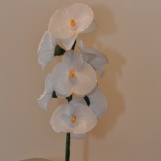 Bela orhideja iz najlona
