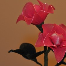 Roza vrtnica iz najlona