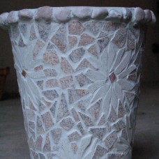 Cvetlični lonec, keramika, mozaik