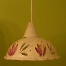 Viseča svetilka s cvetličnim motivom Christine.