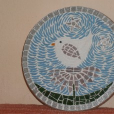 Mozaik Ptičica na cvetu