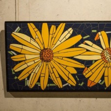 V PARU - Mozaik 80cmx40cm - keramične ploščice na leseni podlagi