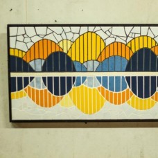 ODSEV - Mozaik 80cmx40cm - Keramične ploščice na leseni podlagi