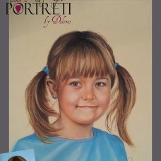 Portret deklice v barvah