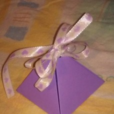 Darilna škatlica  vijolične barve