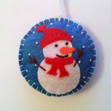 Božični okraski - snežak s kapo