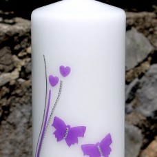Krstna sveča z metulji