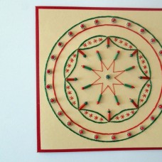 Šivana voščilnica Mandala (2)