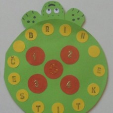 Otroška voščilnica - želva